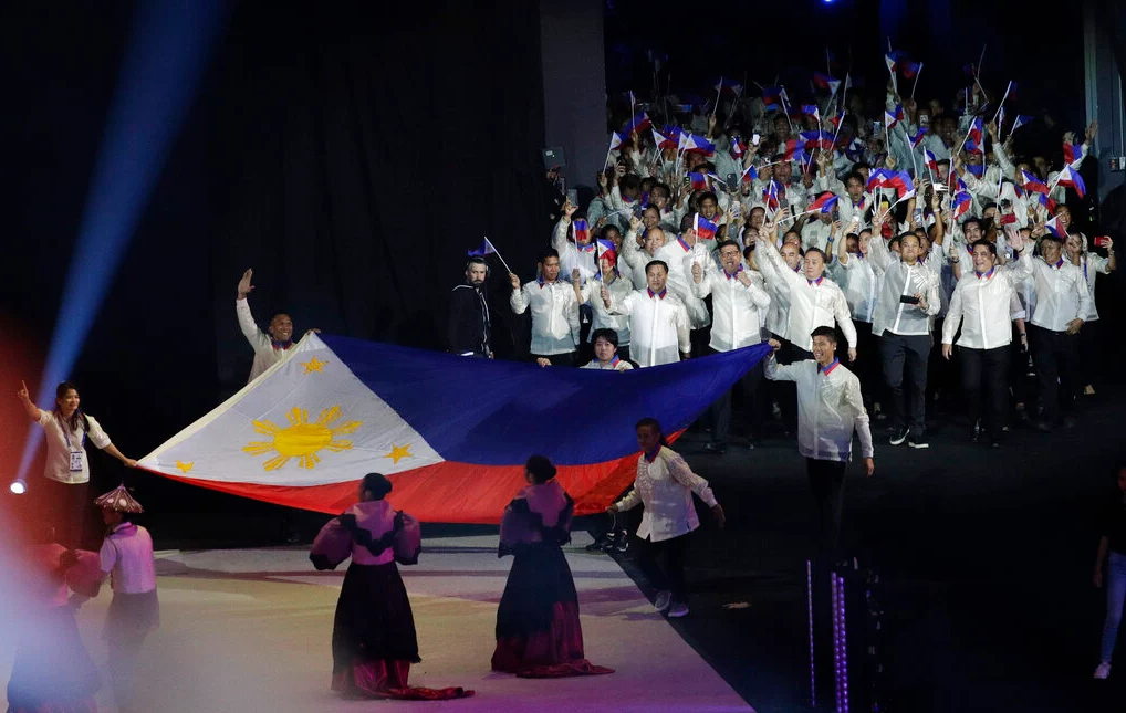 PHILIPPINE TEAM DURING THE 2019 OPENING CEREMONY OF SEA GAMES. The Philippine team or Philippine delegation during the opening ceremony of the 2019 SEA Games. | Inquirer Photo