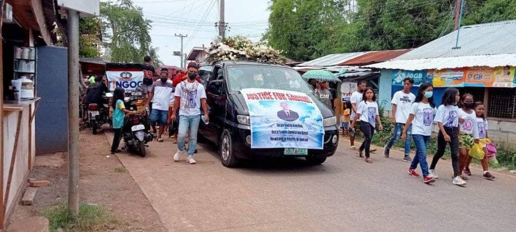 The family of slain Tungasan Barangay Councilor appeals to killers.The late Tungasan Barangay Councilor Jose "Sadam" Quiros was laid to rest at the Sta. Rosa Public Cemetery on May 15 in Barangay Sta. Rosa in Olango Island, Lapu-Lapu City. | Contributed photo