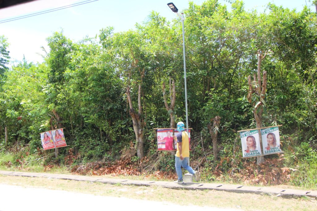 In Daanbantayan, clean up of election posters begins