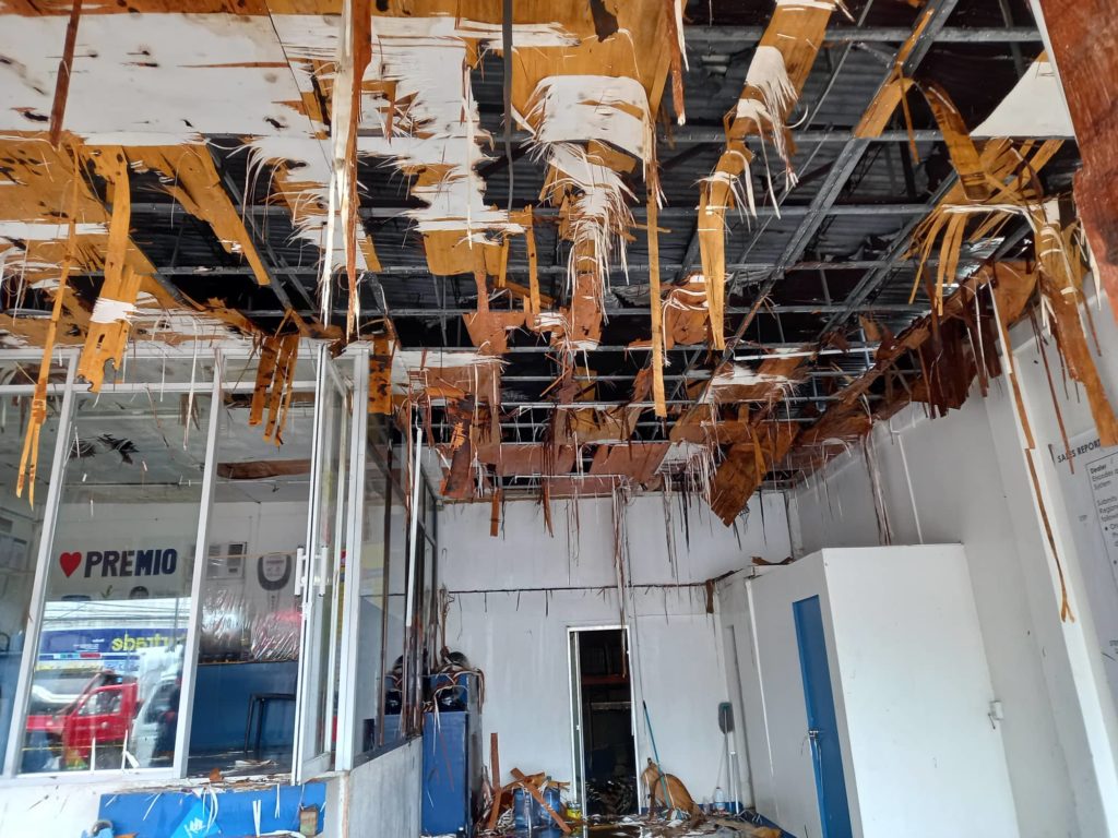 Mandaue fires damage P800,000 worth of property. The second fire incident in North Road Highway in Mandaue City damaged a display center of motorcycles at 9 a.m. today. | Mary Rose Sagarino