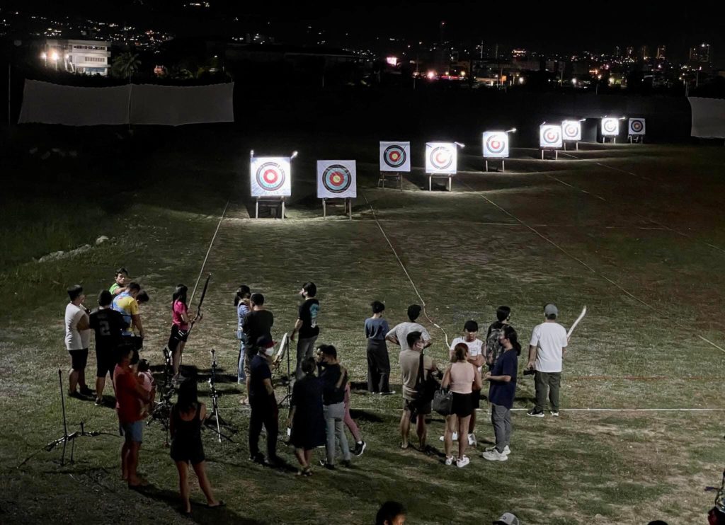 Photo of the newly opened outdoor archery range in Cebu City.