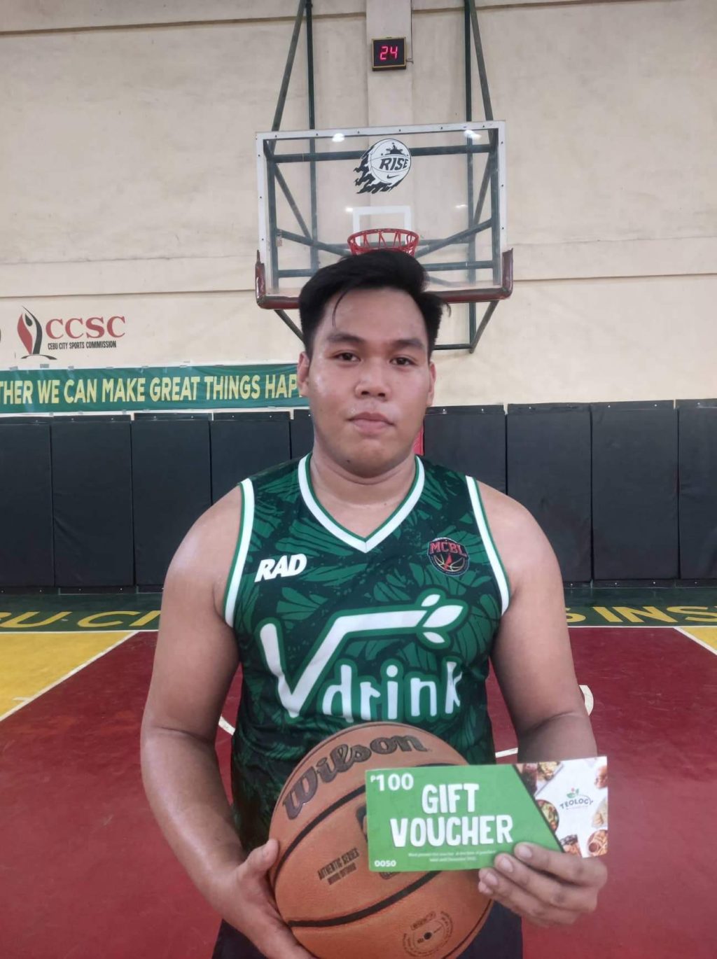 Photo of VDrink-Yoyis Pastries-Spartans' Paul Andrey Abenaza for story:MCBL Season 6: VDrink-Yoyis Pastries-Spartans survives seesaw battle vs Tayting's Pastries