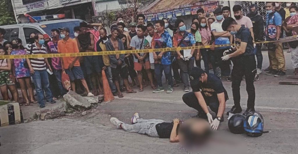 Police have identified the suspect in the killing of a man near a gasoline station in Tres de Abril, Barangay San Nicolas, Cebu City on Thursday, June 23.