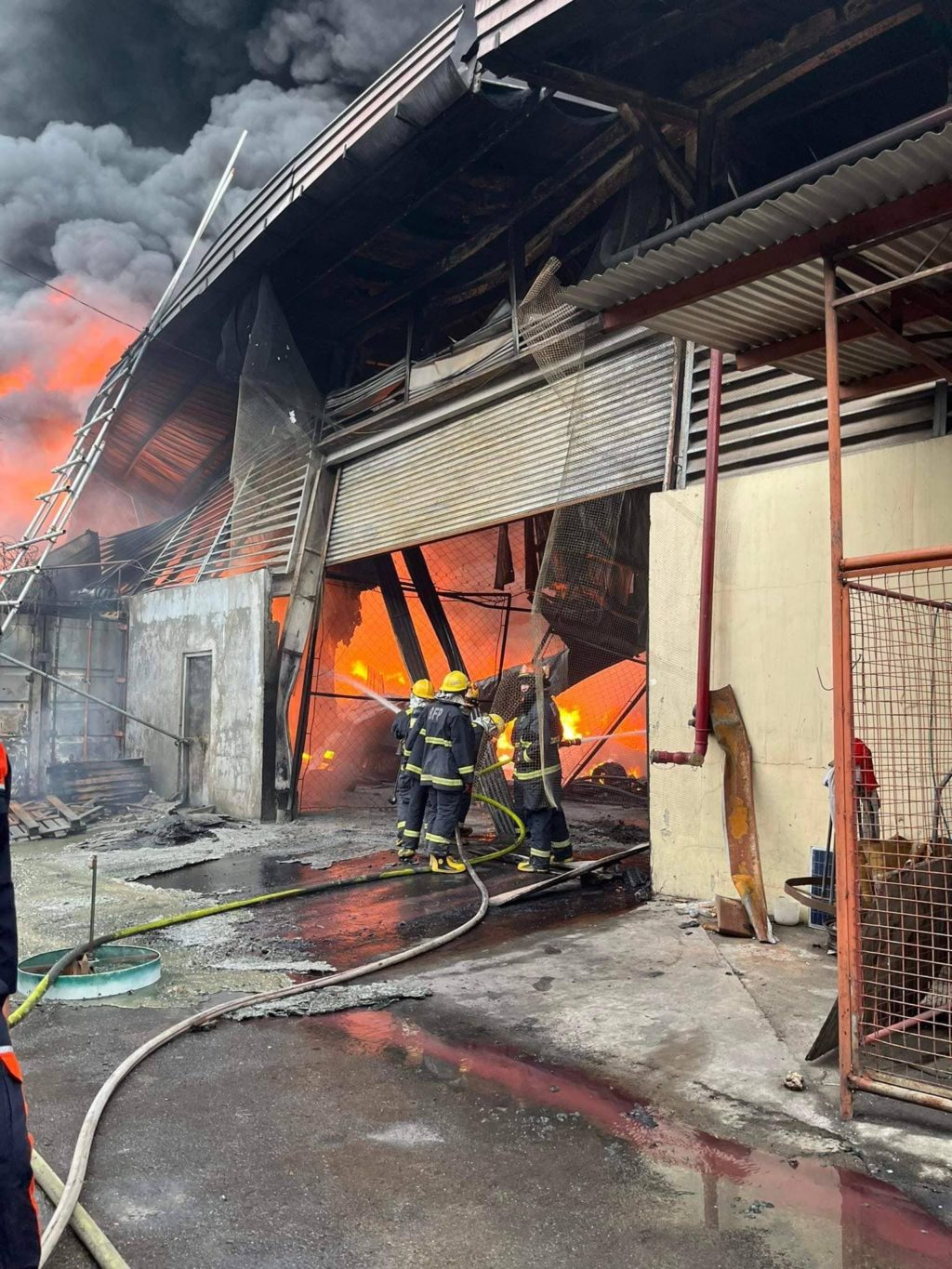 warehouse fire