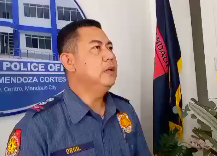 MANDAUE POLICE ON FACE MASK ISSUE. In photo is Police Lieutenant Colonel Franco Rudolf Oriol, MCPO deputy city director for operations and spokesperson. | screengrab from CDN Digital video (FILE PHOTO)