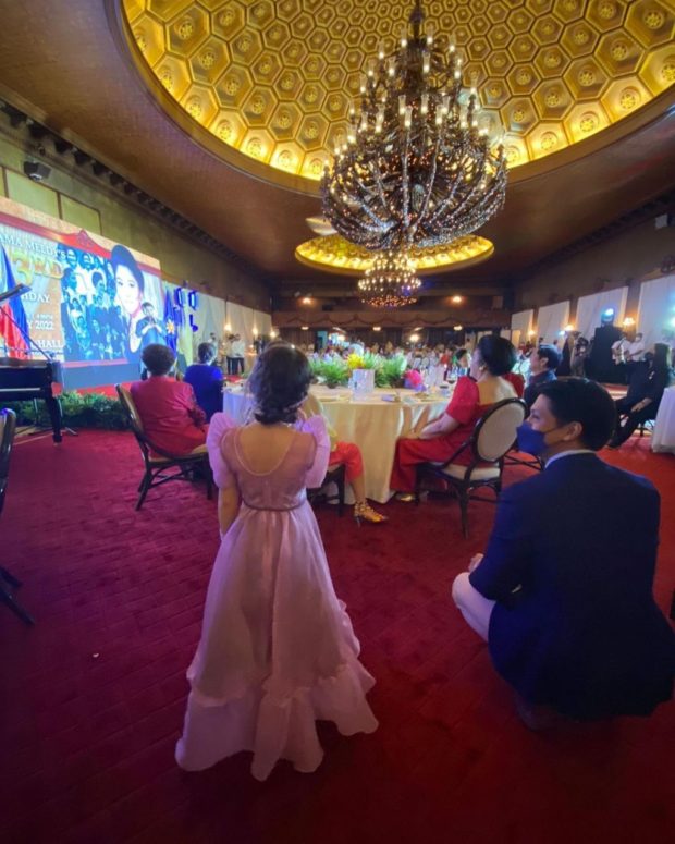 Photo of Imelda's birthday party for story:A ‘very simple merienda,’ Imee Marcos says on mom’s birthday bash in Malacañang