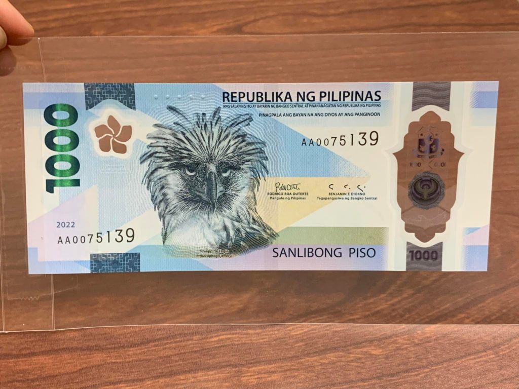 Photo of the P1,000-piso banknote for story:New P1,000-piso banknote to be circulated in Cebu, Bohol this October
