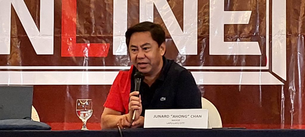 Chan backs move to postpone brgy., SK polls. Lapu-Lapu City Mayor Junard "Ahong" Chan says he supports moves to move the barangay and SK elections to next year. | Futch Anthony Inso