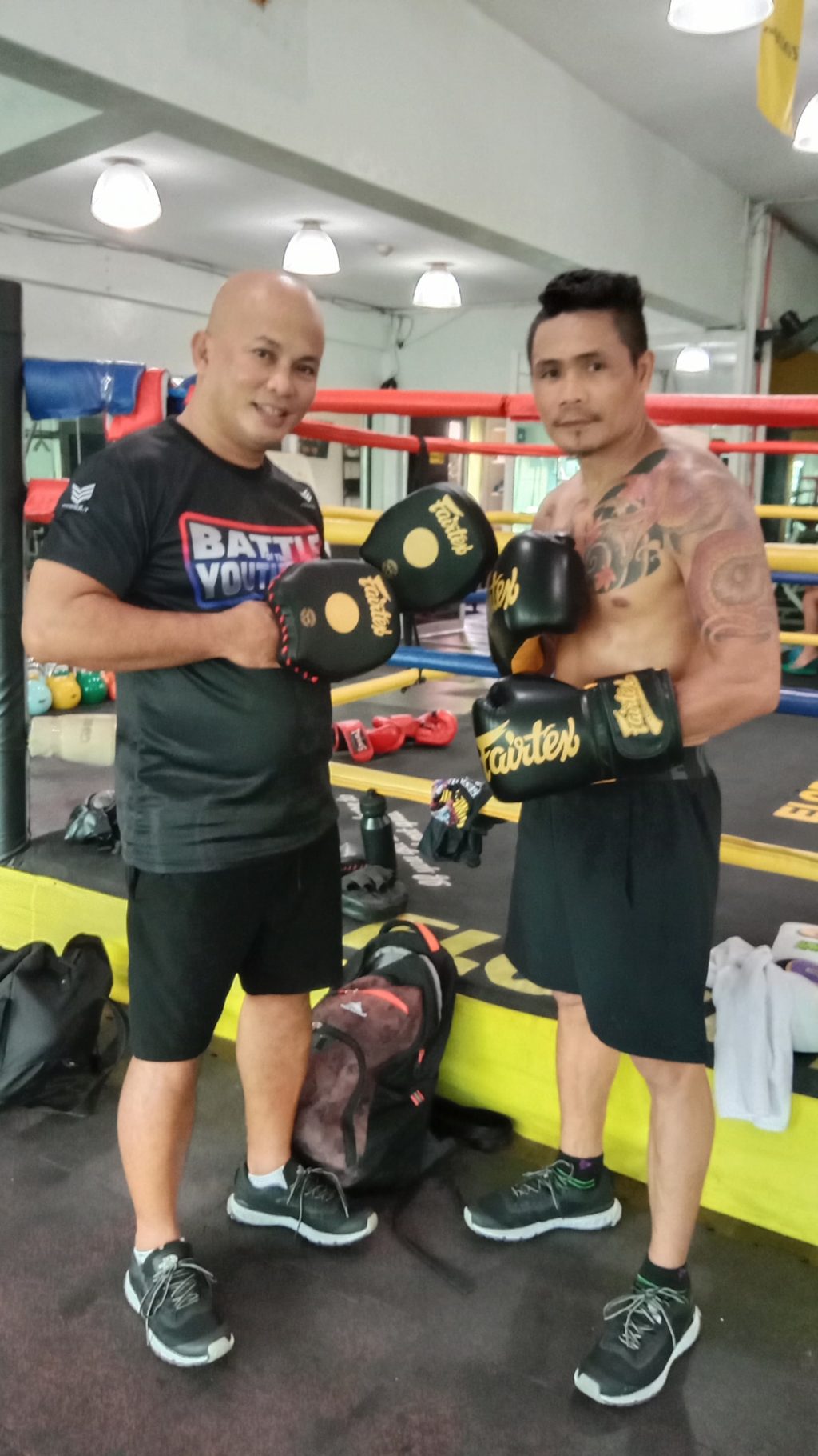 Edmund Villamor (left) and Donnie Nietes (right). | Photo from Villamor's Facebook page