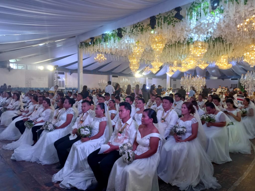 Some 53 couples tied the knot during a mass wedding today, which was officiated by Mandaue City Mayor Jonas Cortes, at the Mandaue City Cultural and Sports Complex. | Mary Rose Sagarino