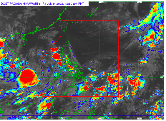 CEBU CITY ON BLUE ALERT DUE TO LPA. The Philippine Atmospheric, Geophysical, Astronomical Services Administration (Pagasa) has spotted a low pressure area (LPA) east of Mindanao, which the weather bureau said might develop into a possible tropical cyclone next week. | Pagasa via Inquirer.net