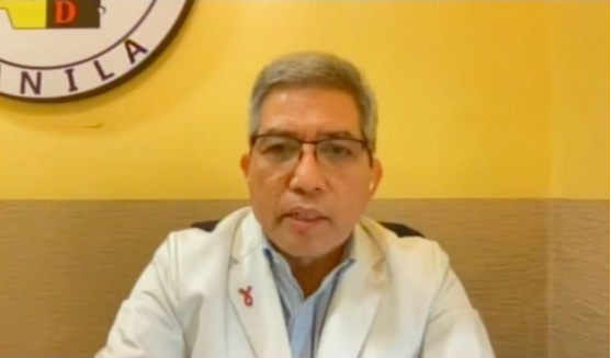 Infectious Disease expert Dr. Rontgene Solante (Screengrab from PCOO / Facebook)