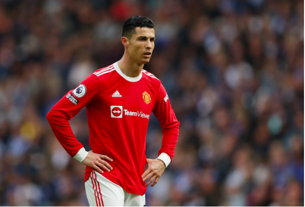 FILE PHOTO: Soccer Football – Premier League – Brighton & Hove Albion v Manchester United – The American Express Community Stadium, Brighton, Britain – May 7, 2022 Manchester United’s Cristiano Ronaldo reacts Action Images via Reuters/Matthew