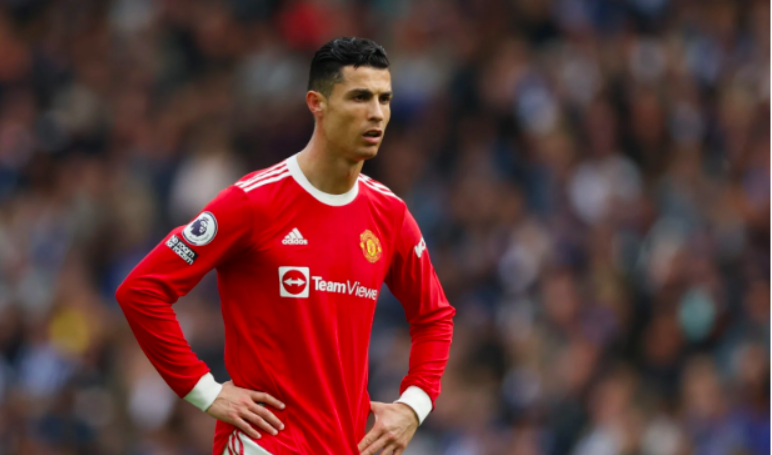 FILE PHOTO: Soccer Football – Premier League – Brighton & Hove Albion v Manchester United – The American Express Community Stadium, Brighton, Britain – May 7, 2022 Manchester United’s Cristiano Ronaldo reacts Action Images via Reuters/Matthew