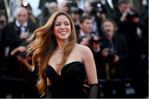 Colombian singer Shakira arrives for the screening of the film “Elvis” during the 75th edition of the Cannes Film Festival in Cannes, southern France, on May 25, 2022. Image: AFP/Loic Venance