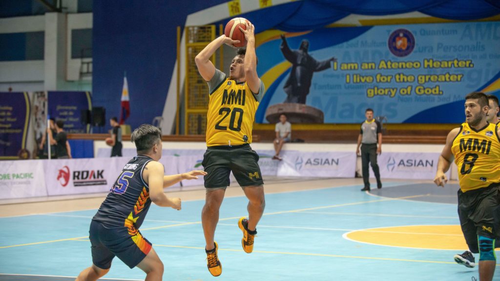 Arquisola powers Batch 2001. Batch 2001's Jason Arquisola attempts a fade-away jumper during their SHAABAA game last Sunday. | Photo from SHAABAA Media Bureau