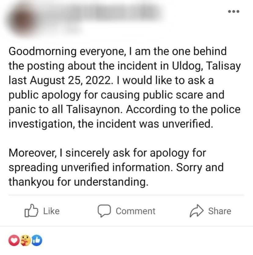 Public apology 