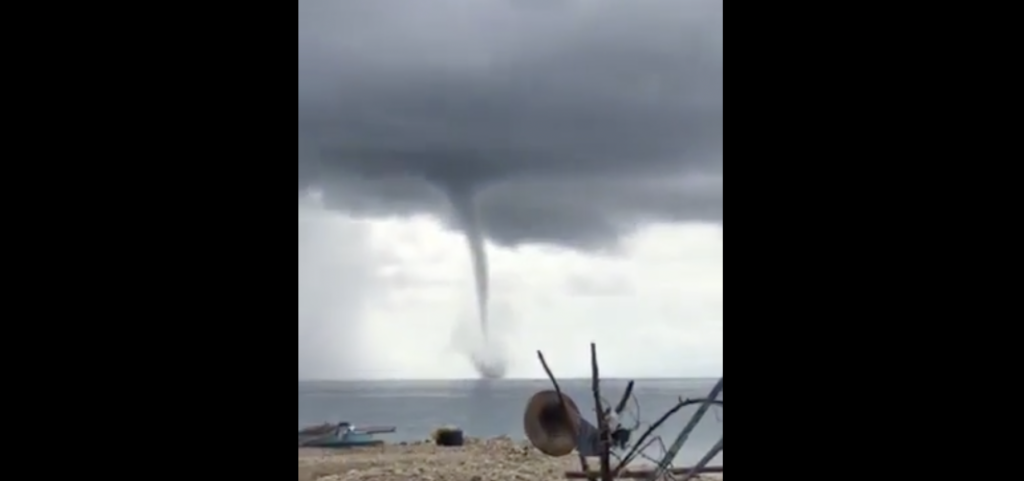 Waterspout spotted in Catmon, Cebu