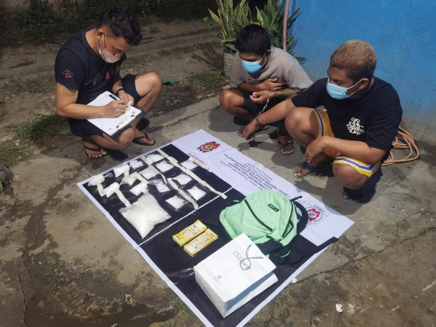 Police seized two kilos of suspected shabu worth P13.6 million in a buy-bust operation conducted in Barangay Mohon, Talisay City, on Sunday, September 18, 2022. | Photo from CPPO