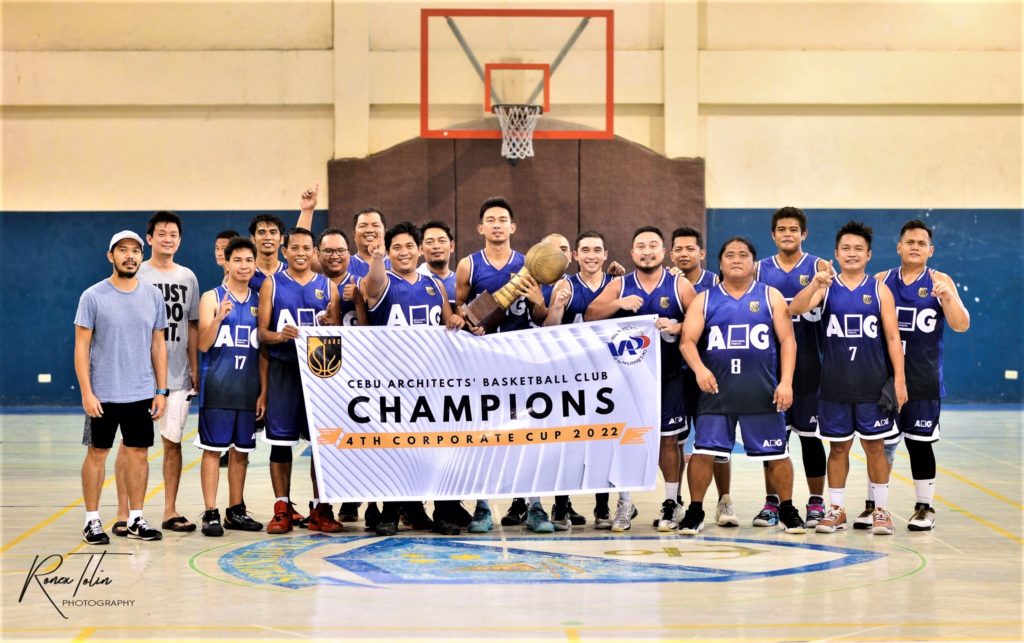 AEG Building Prints' players and team officials pose for a group photo after winning the 4th CABC Corporate Cup title last September 4, 2022. | Photo from CABC