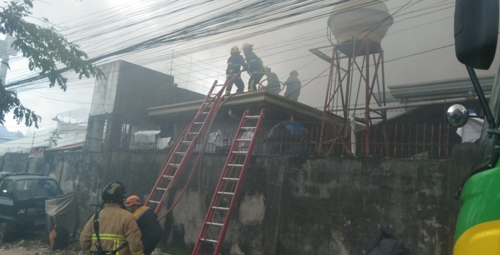 CCFO: 18 fires this Sept. in Cebu City. In photo are firemen battling a fire that hit Sitio Sambag 4 in Barangay Guadalupe on Sept. 2. 