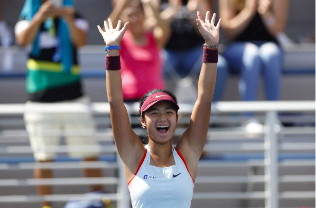 Game, set, match, language. Alex Eala of Philippines celebrates after defeating Lucie Havlickova of Czech Republic during their Junior Girl’s Singles Final match of the 2022 US Open at USTA Billie Jean King National Tennis Center on September 10, 2022 in in New York City. Sarah Stier/Getty Images/AFP