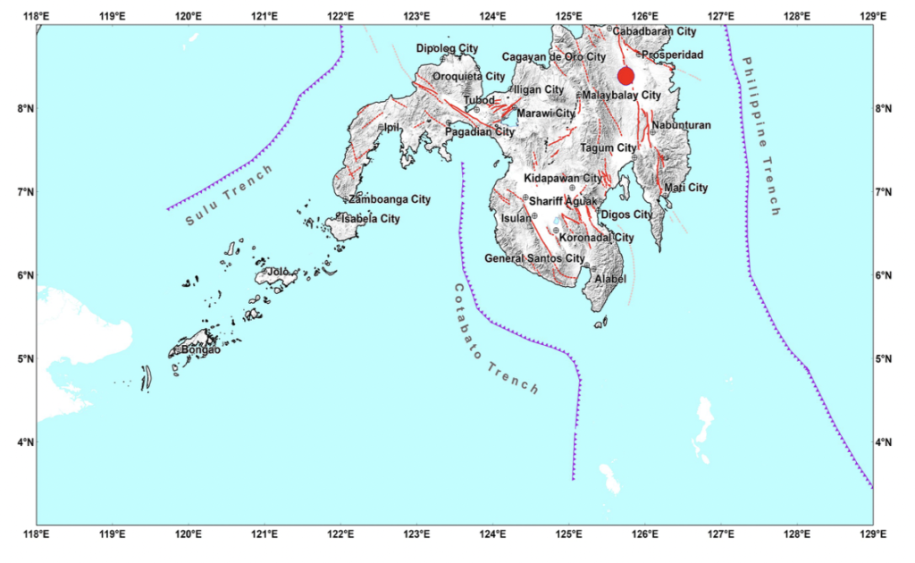 earthquake Agusan