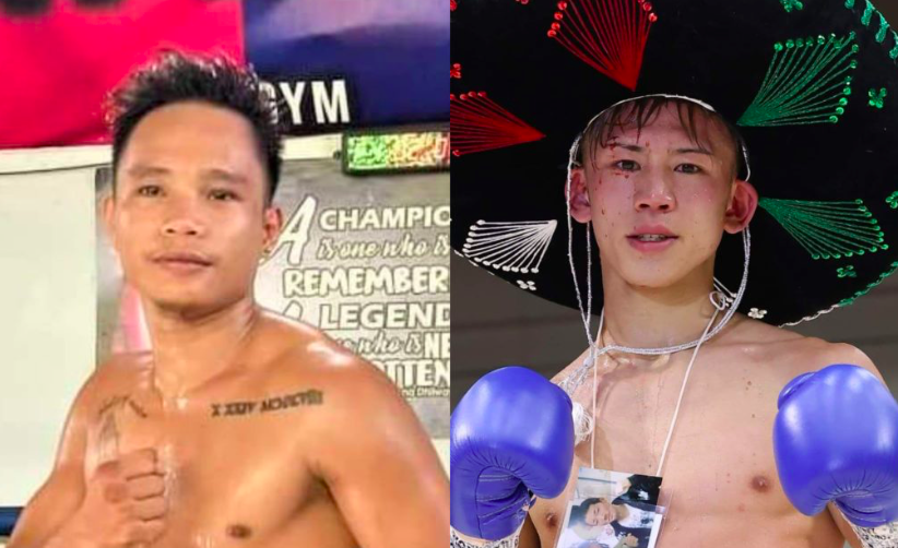 Esneth Domingo (left) and Jukiya Iimura (right). | Photos from Facebook and Boxrec