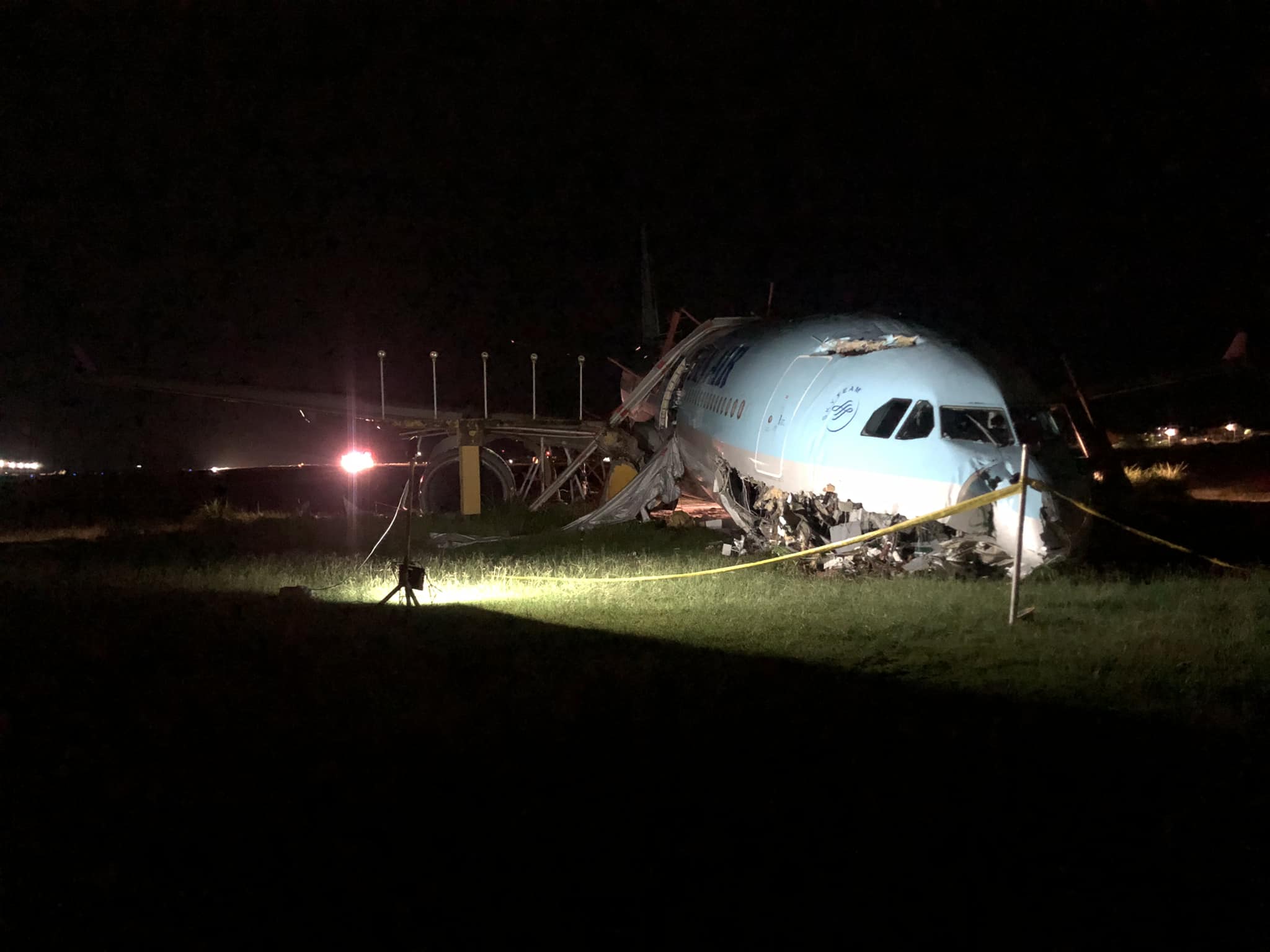 Korean Air overshoots at Mactan Cebu airport, no casualties reported