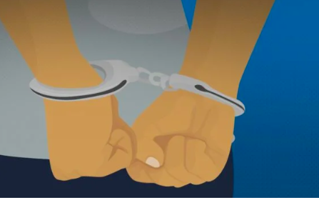 Father, accused of molesting, raping 2 minor daughters, nabbed in Talisay. Graphics is of a man being handcuffed. | Inquirer.net file photo