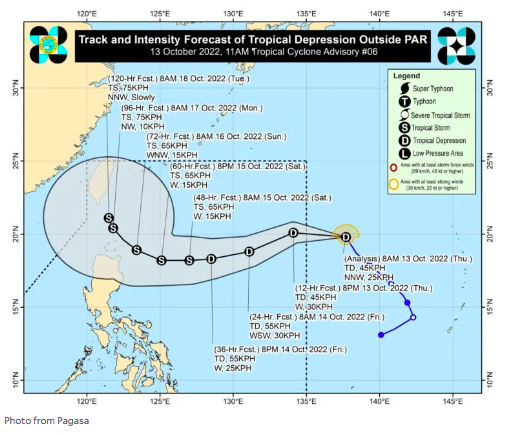 Tropical depression moves closer to PAR, will be named Neneng – Pagasa