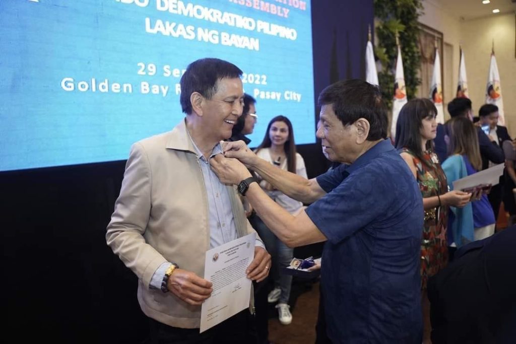 Photo of Cebu City Mayor Michael Rama and former President Rodrigo Duterte