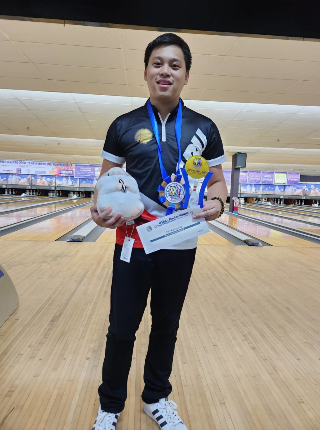 Heber Alqueza of SUGBU is third overall in the USBC Davies Paints Open Tenpin Bowling tilt in Manila