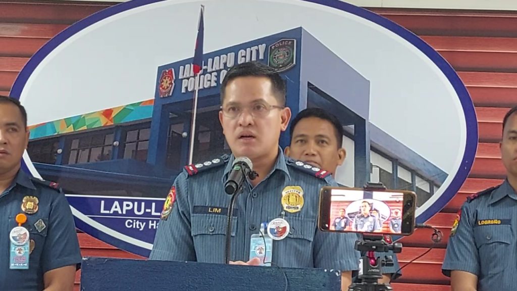 Lapu-Lapu cops already on full alert status for Christmas, New Year celebrations. In photo is Police Colonel Elmer Lim, LCPO chief.