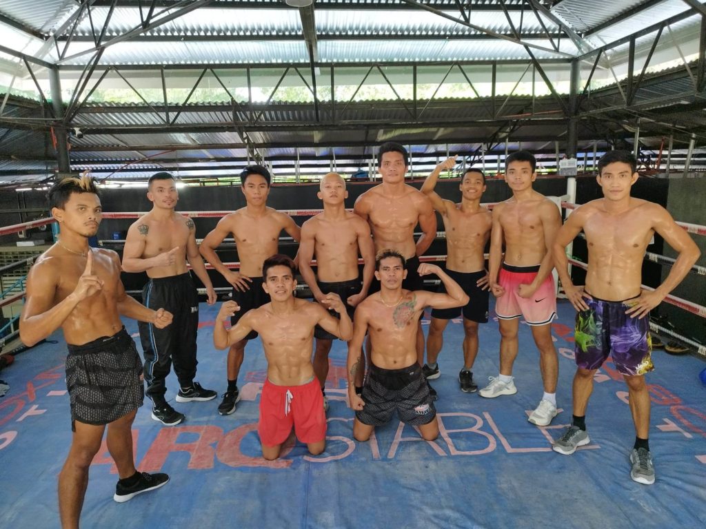 Gabunilas to face Espinas in non-title bout in San Fernando on Dec. 20. ARQ Boxing Stable's boxers take a break from their preparations for Dec. 20's fight card in San Fernando town in southern Cebu. | Contributed Photo