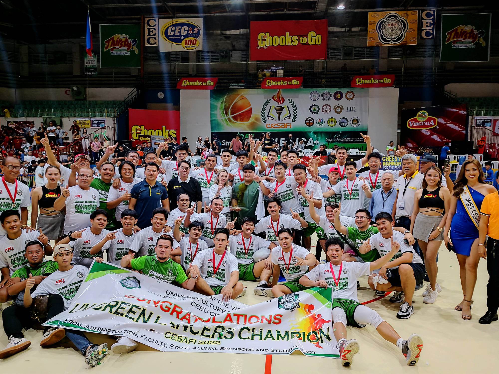 UV Green Lancers bag 14th Cesafi men's basketball title; head coach