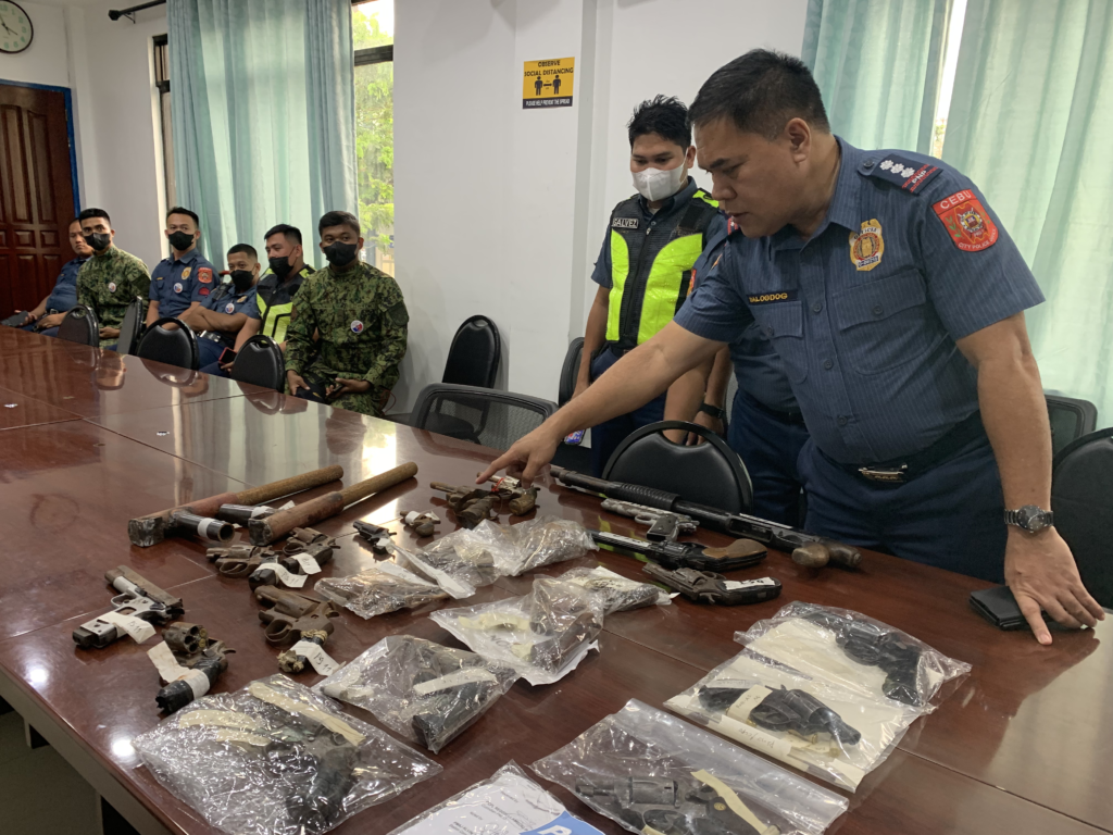 25 loose firearms surrendered, confiscated in Cebu City