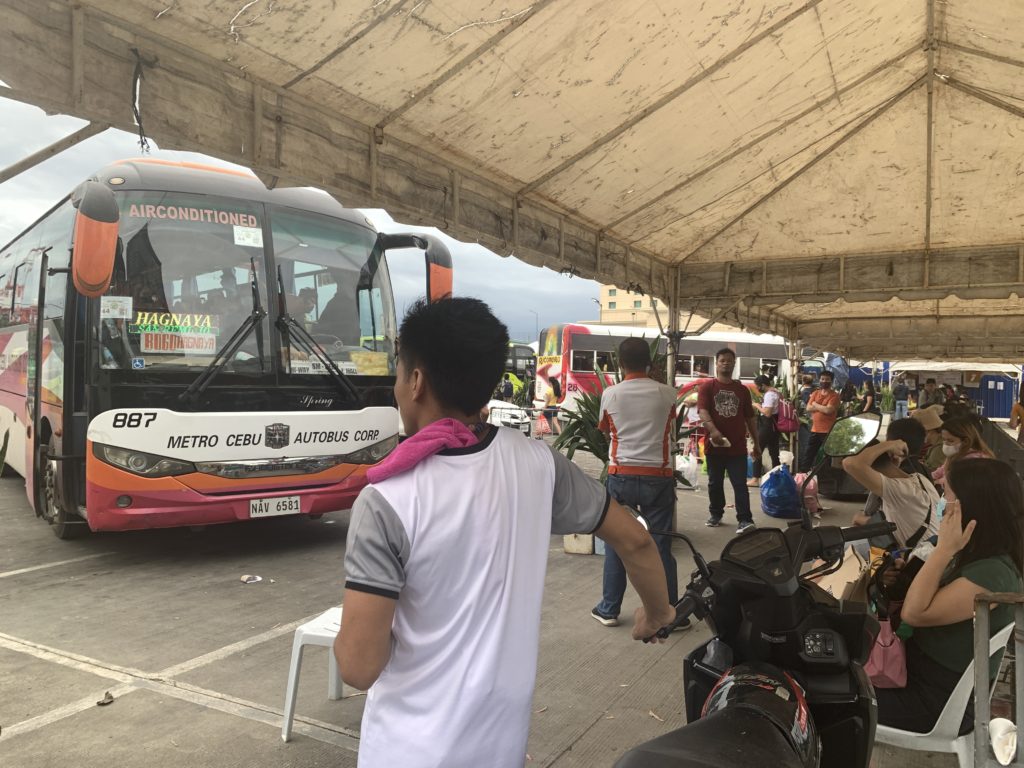 Bus operators reminded of vehicles' 'roadworthiness' for Kalag-Kalag 2023. Photo shows the situation at the Cebu North Bus Terminal on Dec. 24, 2022.