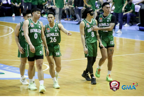 College of St. Benilde Blazers during Game 2 of the NCAA Season 98 men’s basketball Finals against the Letran Knights. NCAA PHOTO