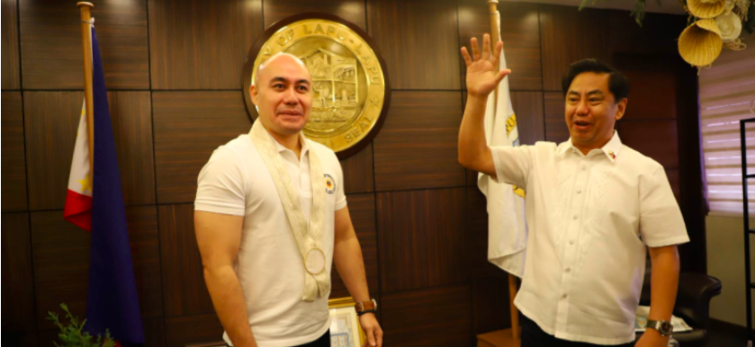 Terence Calatrava, the new secretary of the Office of the Presidential Assistant for the Visayas, makes a courtesy call to Lapu-Lapu City Mayor Junard "Ahong" Chan on Dec. 15. | Futch Anthony Inso
