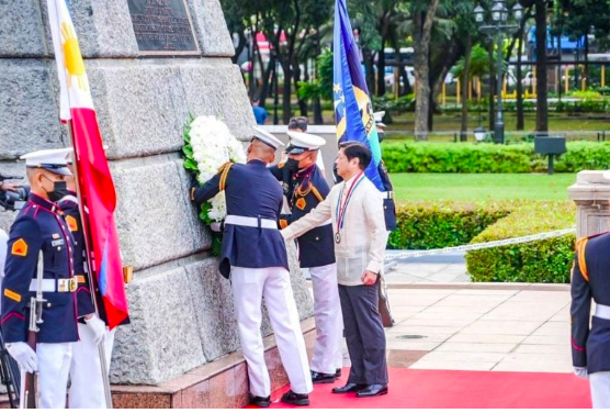 Marcos enjoins Filipinos to embody Dr. Jose Rizal’s patriotism, perseverance. (Photo from the Office of the Press Secretary)