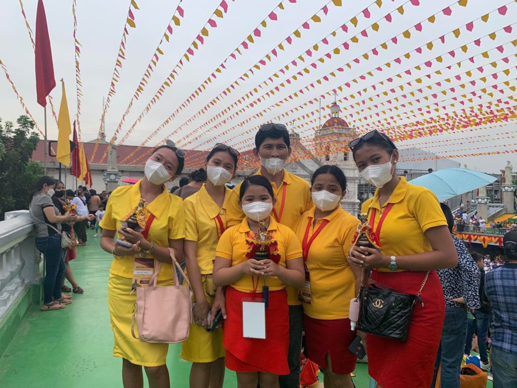 The Pogoso family after the solemn mass for the commemoration of the Christianization of the country at the Basilica Minore del Sto. Niño, on Saturday morning, Jan. 14, 2023. | Wenilyn Sabalo 