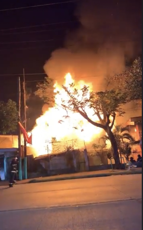 Photo of the Calamba fire for story: News Year's Day Fire: P1.2M worth of properties in Brgy Calamba lost