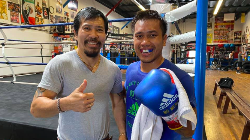 Mercito Gesta Sr. (left) says they already have a game plan for Mercito “No Mercy” Gesta Jr. (right) on how to beat Ryan “King Ry” Garcia in their upcoming bout on Jan. 28, in Phoenix, Arizona. | Facebook photo