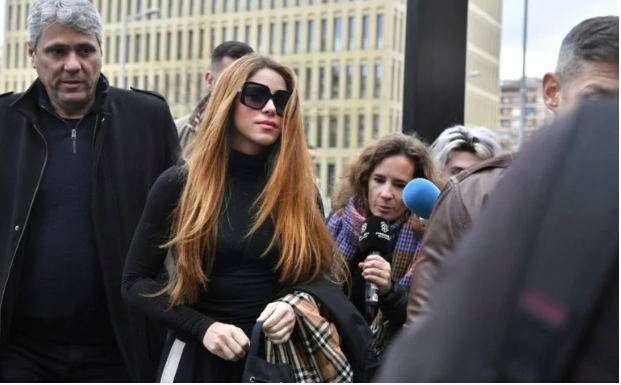 Colombian singer Shakira (center) arrives at the court in Barcelona on Dec. 1, 2022, to attend the ratification of the separation demand with his ex-husband and the agreement on the custody of their children. Shakira set social media alight on Thursday, Jan. 12, 2023, with the release of her latest song, in which she takes aim once again at ex-partner Gerard Pique, a retired Spanish footballer. PAU BARRENA / AFP