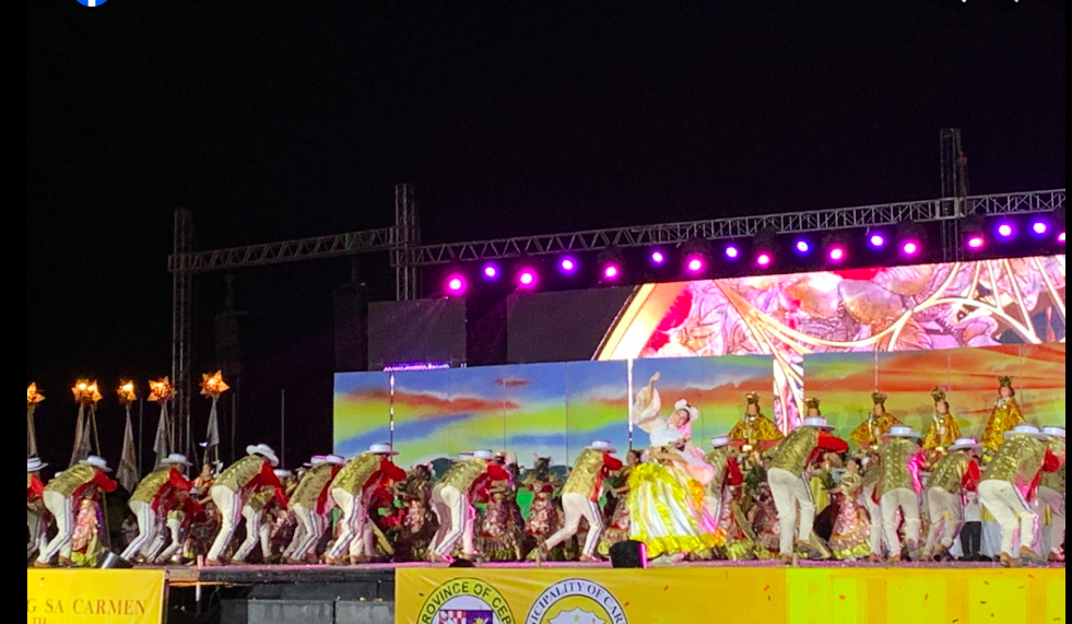 The Carcar City Division dancers perform for the Sinulog sa Carmen. | Morexette Marie Erram