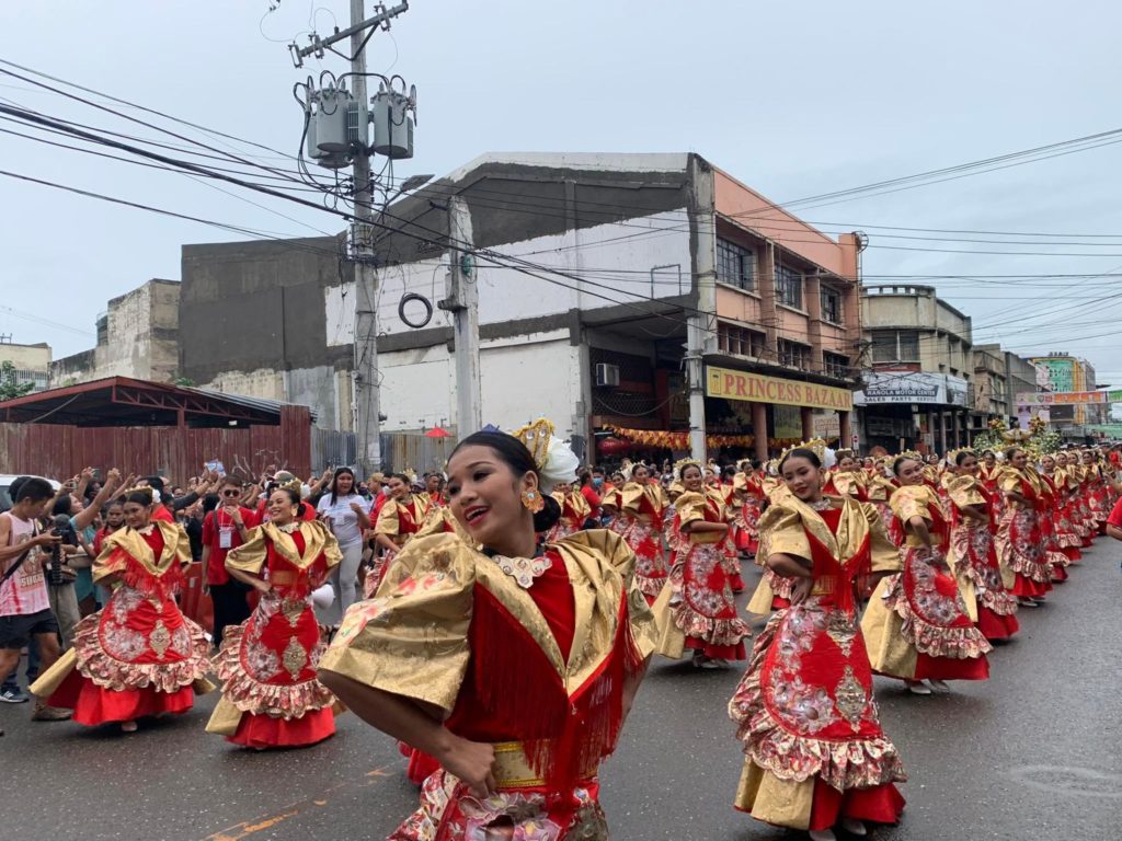 The Carcar City Division performs their street dance routine during the Sinulog sa Kabataan 2023 in Cebu City on Jan. 8, 2023. | CDND photo