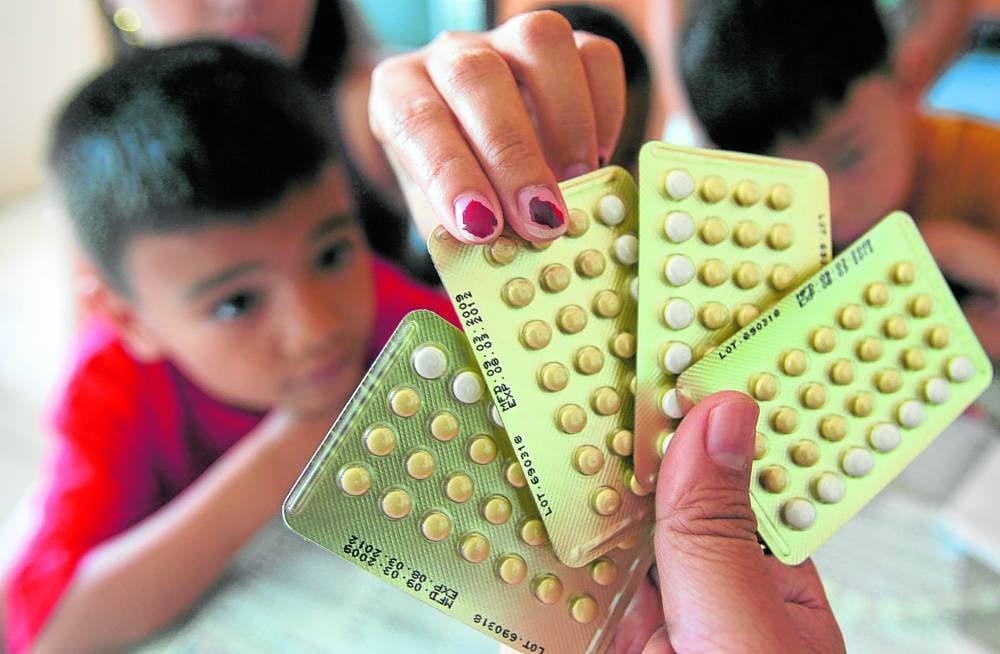 Birth control pills are distributed at a health center in Barangay Batasan Hills, Quezon City.