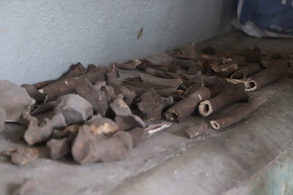 LOOK: Human remains, artifacts unearthed near Daanbantayan Cultural Center.
