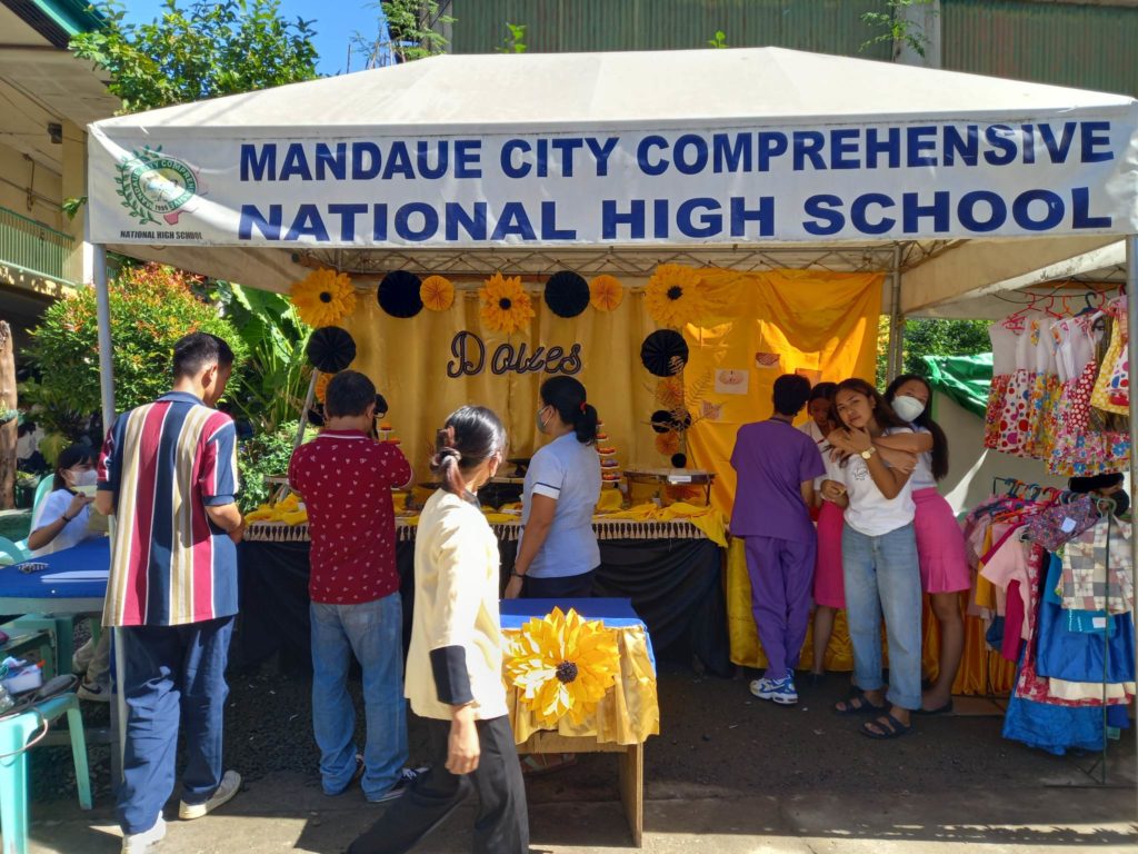 Senior High School Students of Mandaue City Comprehensive National High School have showcased their entrepreneurial skills in a one-day bazaar in Mandaue City. | Mary Rose Sagarino